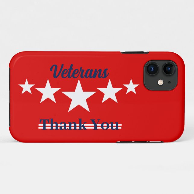 Happy Veterans Day  Case-Mate iPhone Case (Back (Horizontal))
