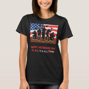 Happy veterans day for u s military with Americas T-Shirt