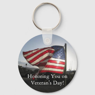 Happy Veteran's Day! Key Ring