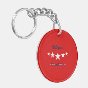 Happy Veterans Day  Key Ring