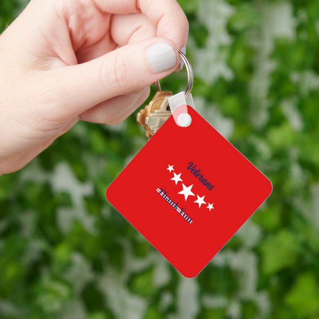 Happy Veterans Day  Key Ring (Hand)