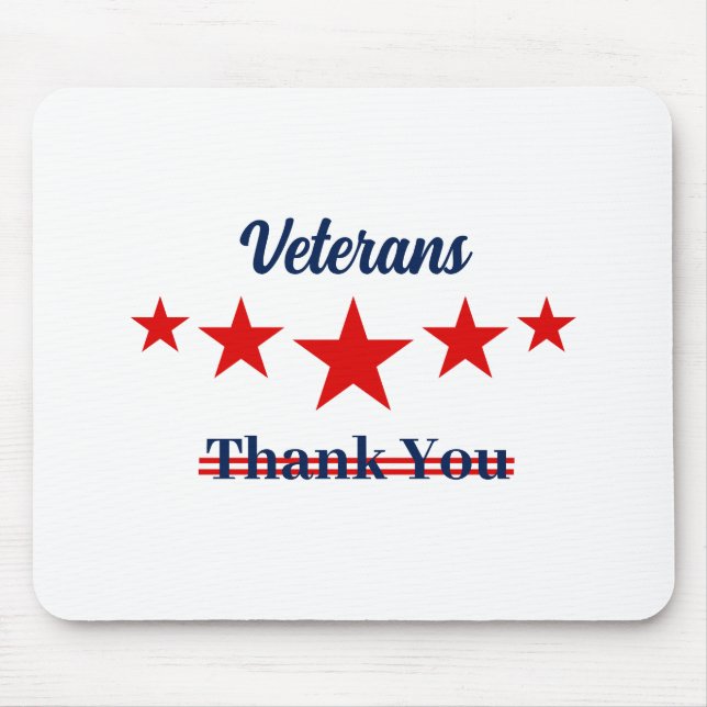 Happy Veterans Day  Mouse Mat (Front)