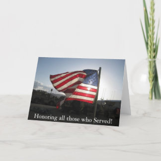 Happy Veterans Day! Thank You Card