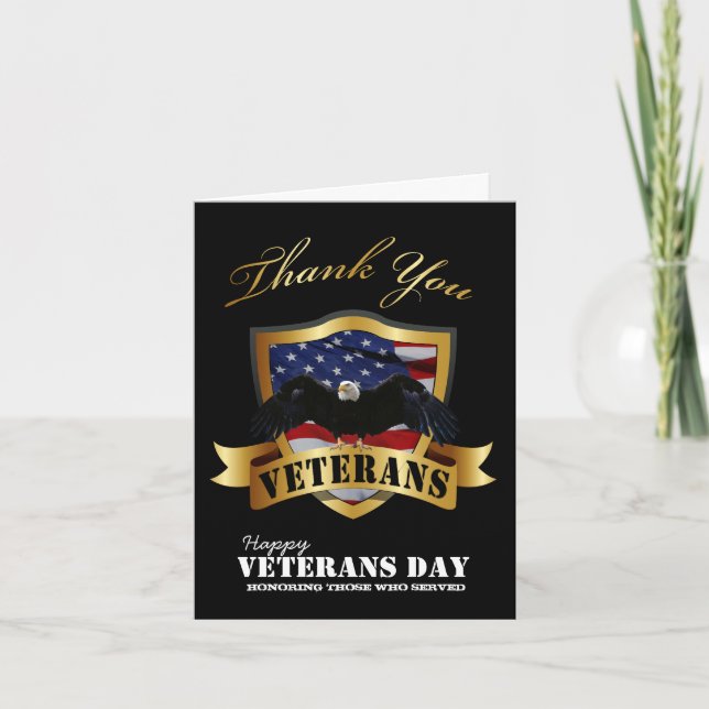 Happy Veterans Day Thank You Cards (Front)
