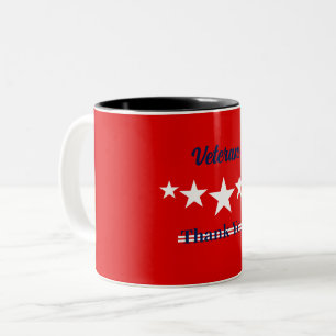 Happy Veterans Day  Two-Tone Coffee Mug