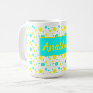 Happy Vibes Anastasia Add Your Name Coffee Mug Cup