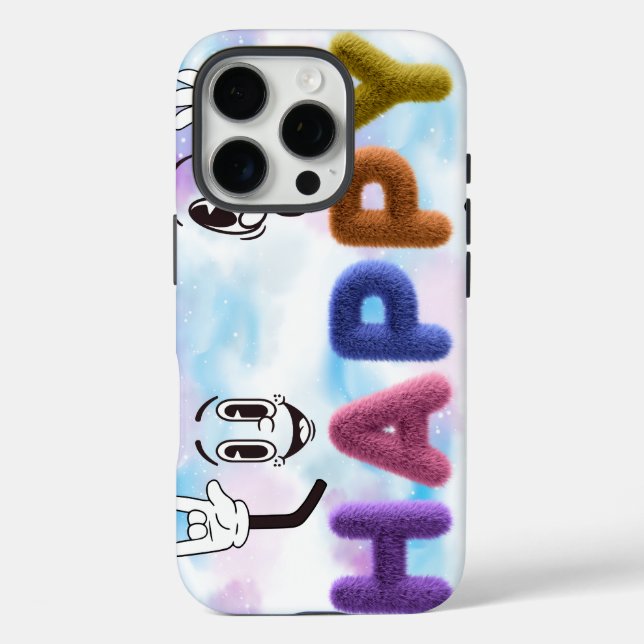 Happy Vibes Case-Mate iPhone Case (Back)