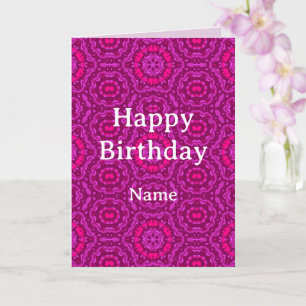 Happy Vibes Liquid Art Mandala Card