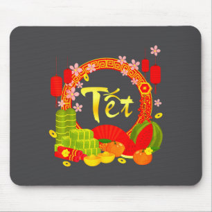 Happy Vietnamese Lunar New Year 2026 Chuc Mung Nam Mouse Mat
