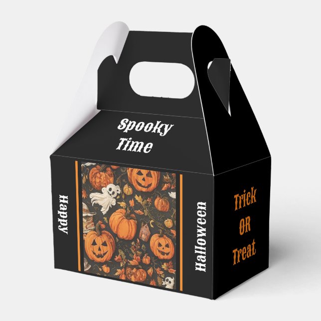 Happy Vintage Halloween Collection Favour Box (Front Side)