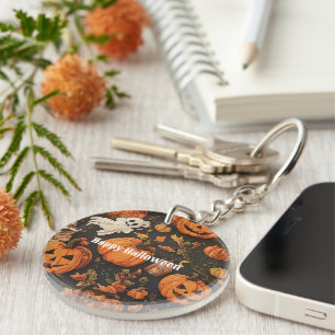 Happy Vintage Halloween Collection Key Ring