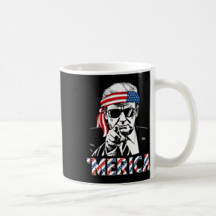 Happy Vintage Trump 4th Of July Patriotic merica A Coffee Mug