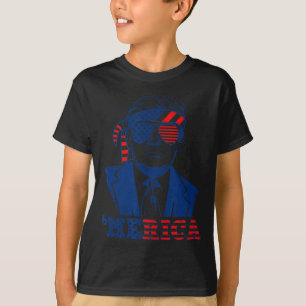 Happy Vintage Trump 4th Of July Patriotic merica A T-Shirt
