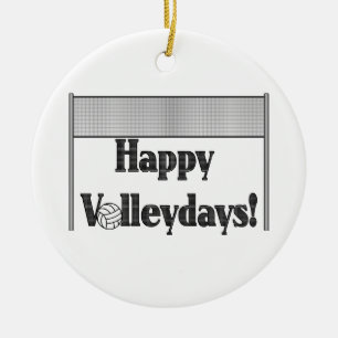Happy Volleydays Ceramic Tree Decoration