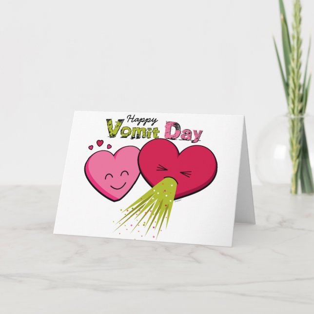 Happy Vomit Day! Holiday Card (Front)