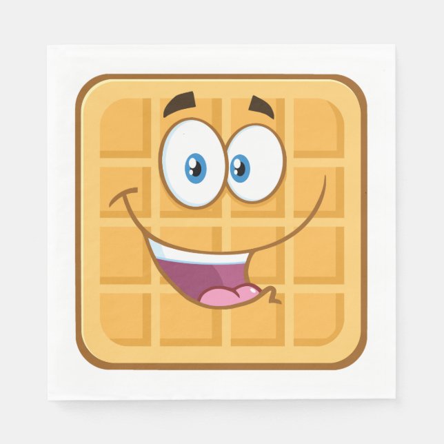 Happy Waffle Napkin (Front)