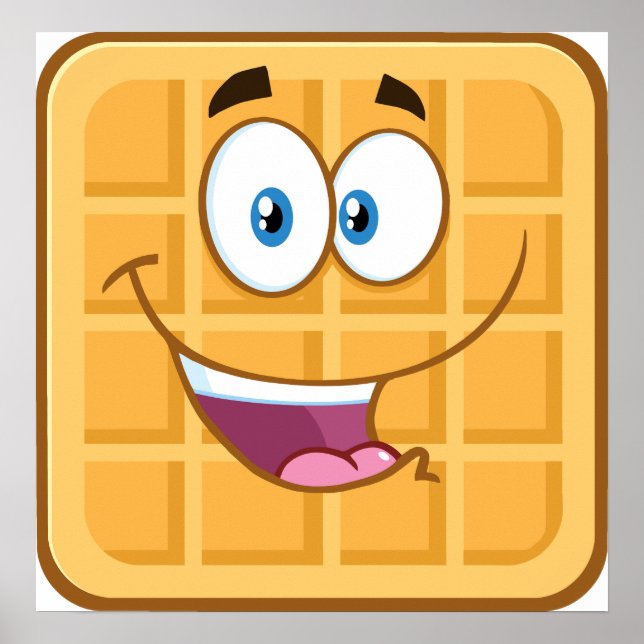 Happy Waffle Poster (Front)