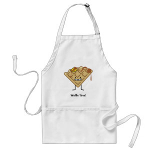 Happy Waffle with syrup and butter breakfast Standard Apron