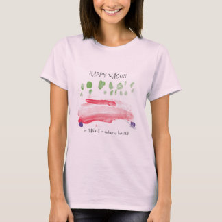 Happy Wagon Ladies baby doll by MAXarT T-Shirt