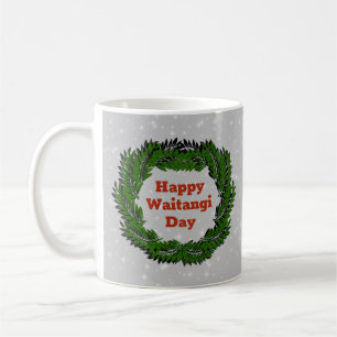 Happy Waitangi Day Fern New Zealand Coffee Mug