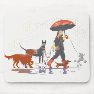 Happy walk mouse mat