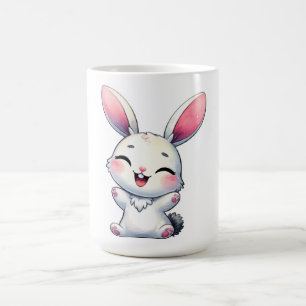 Happy Watercolor Bunny Coffee Mug