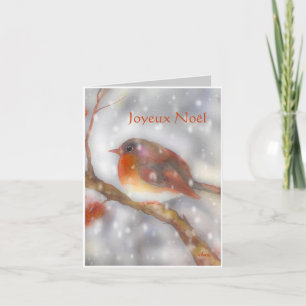 happy watercolor Christmas Holiday Card