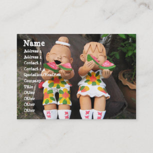 Happy Watermelon Friends Business Card