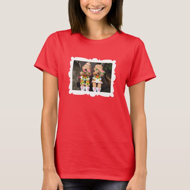 Happy Watermelon Friends Framed T-Shirt (Front)