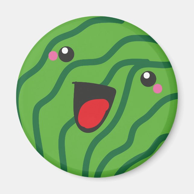 happy watermelon magnet (Front)