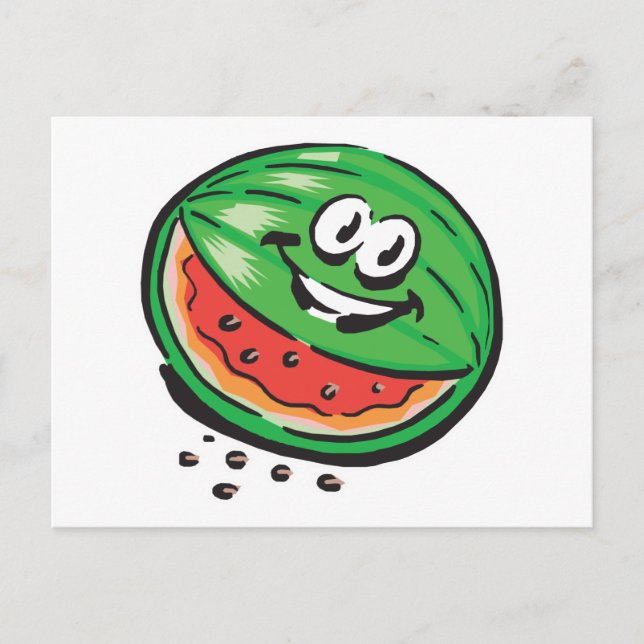 happy watermelon postcard (Front)