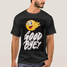 Happy Waving Emoji Goodbye - Fun Farewell T-Shirt