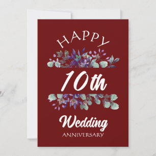 HAPPY WEDDING ANNIVERSARY BLOSSOM COUPLE GIFT HOLIDAY CARD