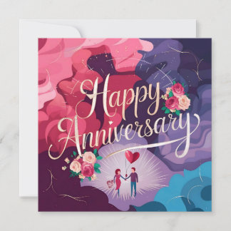 Happy Wedding Anniversary Cards Elegant