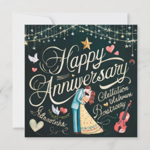 Happy Wedding Anniversary Cards Elegant