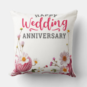 Happy wedding anniversary cushion