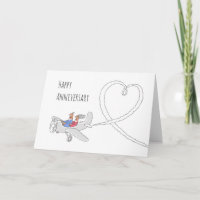 Happy Wedding Anniversary Heart Married Couple