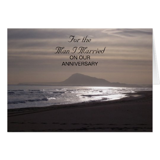 Happy Wedding Anniversary Husband Sunrise Card