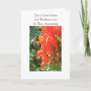 Happy Wedding Anniversary Sister And Husband Card