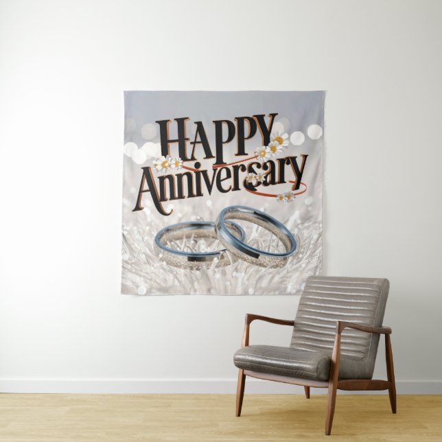Happy Wedding Anniversary  Tapestry (In Situ)