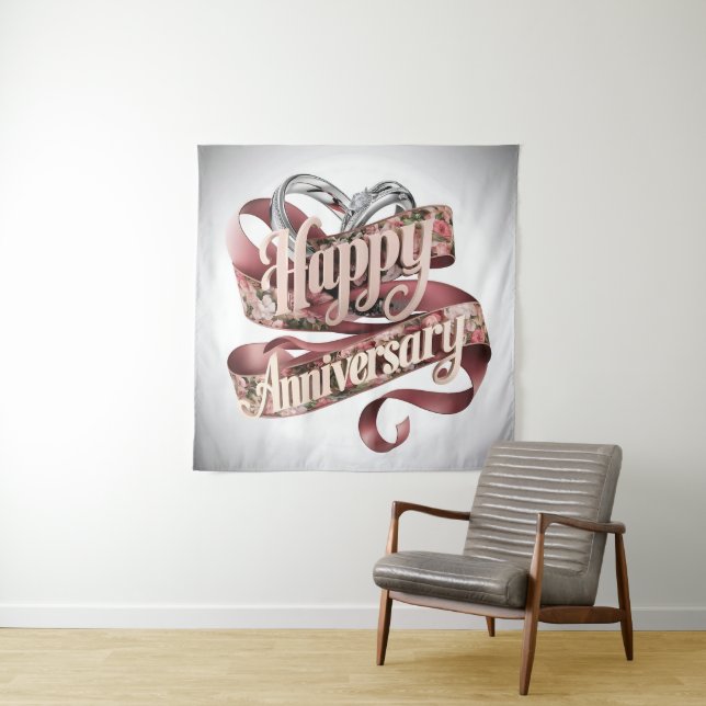 Happy Wedding Anniversary  Tapestry (In Situ)