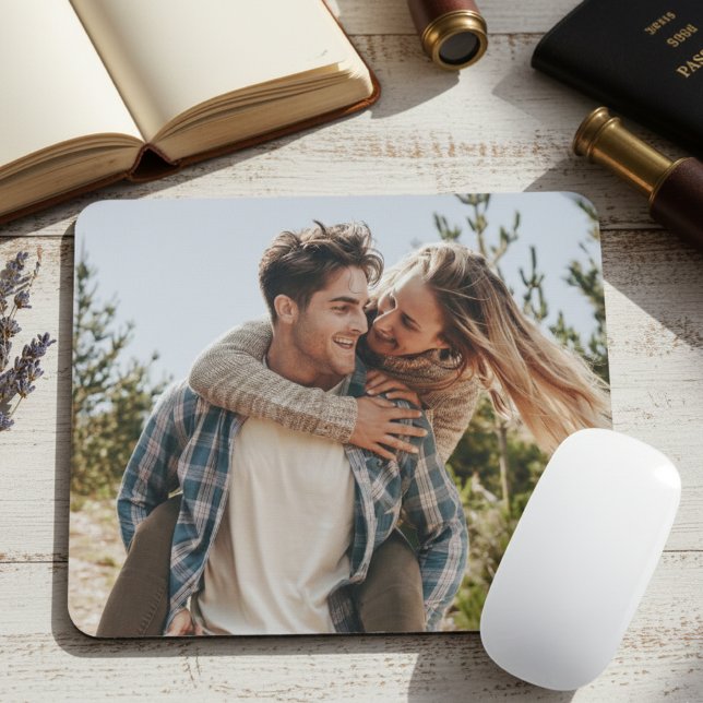 Happy Wedding Couple Photo Mouse Mat (Creator Uploaded)