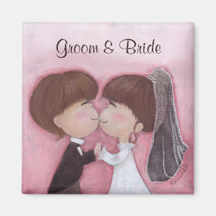 Happy Wedding(customisable) Magnet