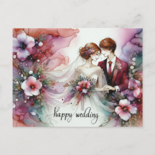 Happy Wedding Day Postcards 