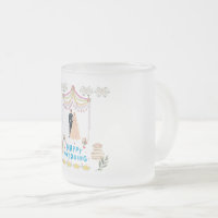Happy Wedding Frosted Glass Coffee Mug – Romantic