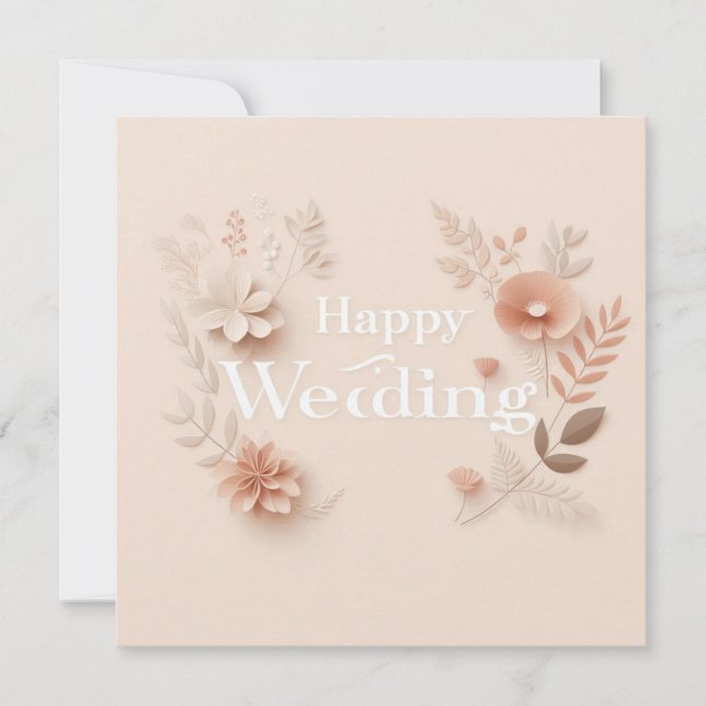 Happy Wedding Greeting Cards  (Front)