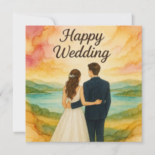 Happy Wedding Greeting Cards 