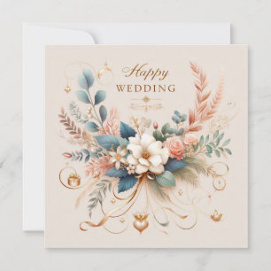 Happy Wedding Greeting Cards 