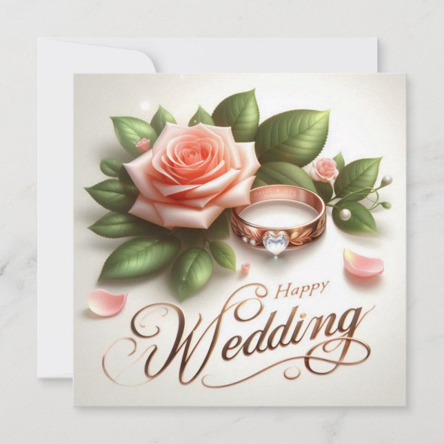 Happy Wedding Greeting Cards  (Front)