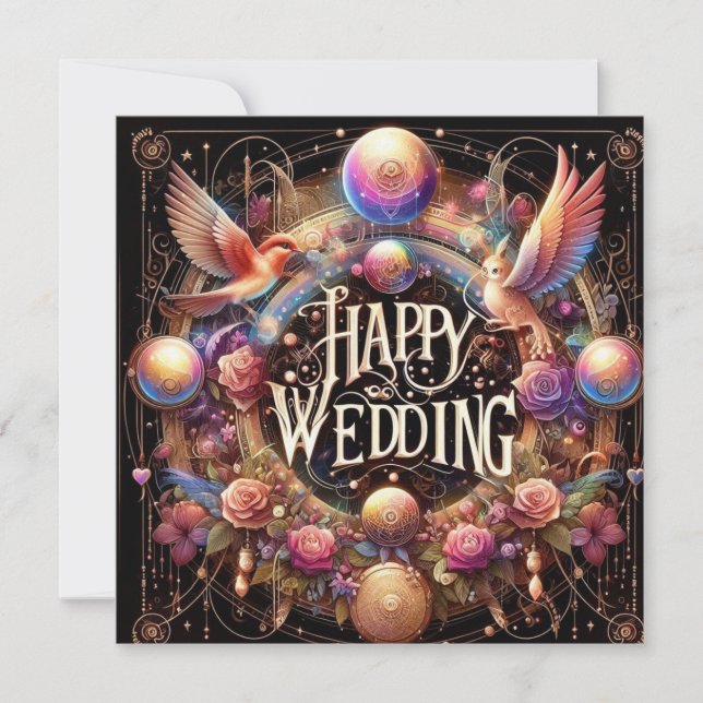 Happy Wedding Greeting Cards  (Front)